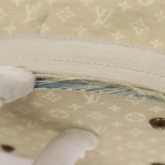 LOUIS VUITTON Monogram Mini Lin Bucket PM Shoulder Bag Dunne M95316 Auth 122741 - Picture 12 of 15